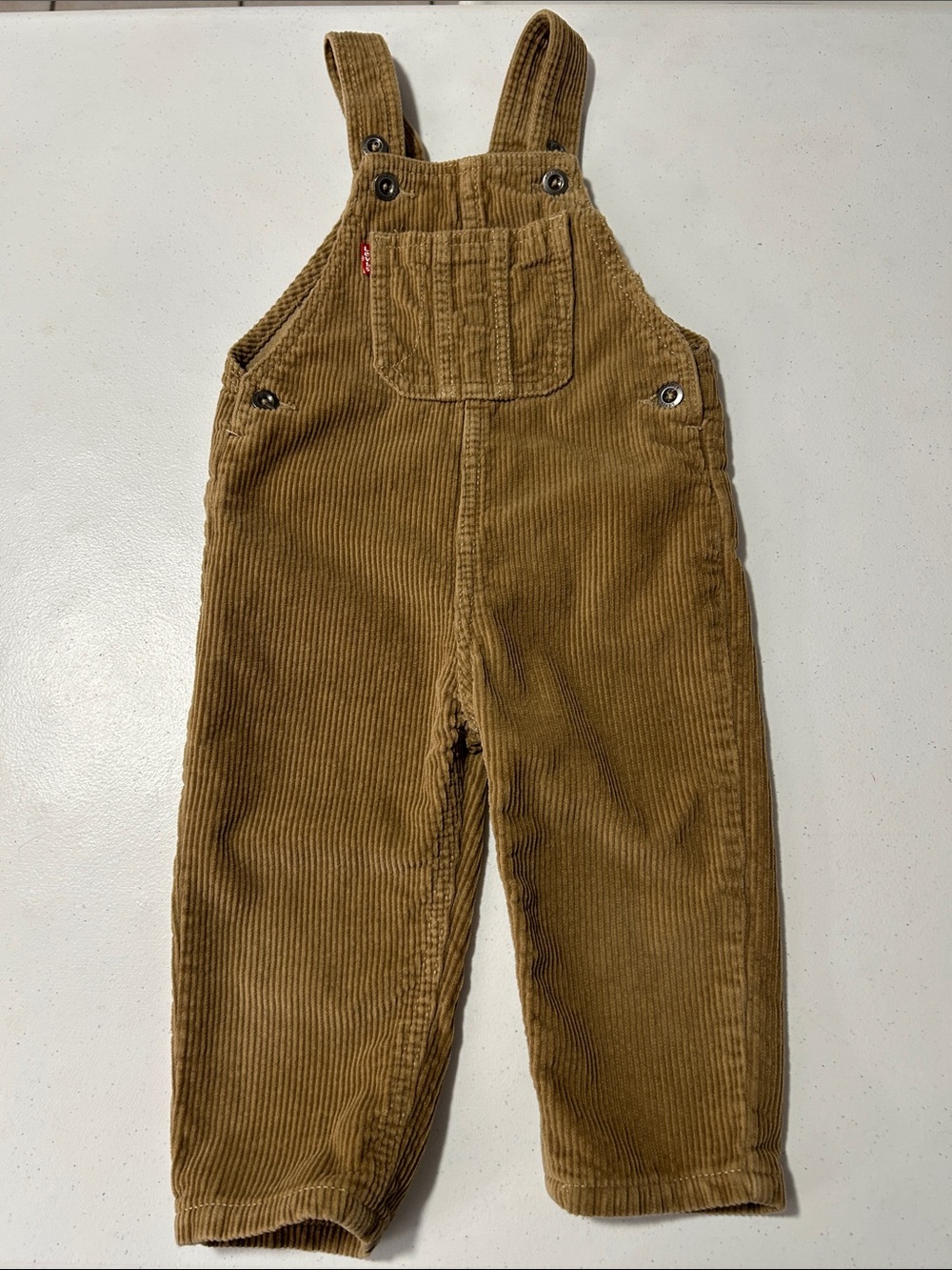 Levi’s Toddler Boy Brown Corduroy Overalls Size 2t